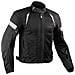 Giacca Moto Estiva Tessuto Rete Mesh Traspirante Protezioni Ce Cordura Nero M - Foto miniatura 2