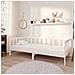 Divano Letto Con Materasso 90x200 Cm Bianco In Massello Di Pino - Foto miniatura 1