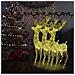 Renne Di Natale Xxl In Acrilico 250 Led 3 Pz 180cm Bianco Caldo - Foto miniatura 1