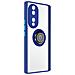 Cover Honor 70 Bimateria Anello Metallico Supporto Blu - Foto miniatura 3