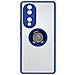 Cover Honor 70 Bimateria Anello Metallico Supporto Blu - Foto miniatura 1