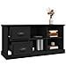 Mobile Porta Tv Nero 102x35,5x47,5 Cm In Legno Multistrato - Foto miniatura 7
