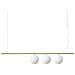 Lampada Sospensione Perline Ottone L1205xh420-2200xp150mm - Foto miniatura 1