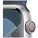 Watch Series 9 GPS + Cellular Cassa 45mm in Alluminio Argento con Cinturino Sport Blu Tempesta - M /L - Foto miniatura 3