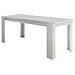 Tavolo Allungabile Nanni, Consolle Allungabile Fino A 10 Posti, Consolle Estensibile 100% Made In Italy, Cm 140/190x90h75, Bianco Lucido Larice - Foto miniatura 2