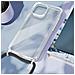 Cover Con Cordino Per Iphone 12 E 12 Pro Rigida Bumper Serie Corda Trasparente - Foto miniatura 4