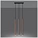 Lampada A Sospensione Pastelo 3l Legno Sl. 1267 - Moderno Lampade A Sospensione Legna 110x30x5 Cm - Foto miniatura 3