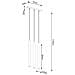 Lampada A Sospensione Pastelo 3l Legno Sl. 1267 - Moderno Lampade A Sospensione Legna 110x30x5 Cm - Foto miniatura 5