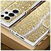 Custodia Per Samsung S23 Ultra Paillette Disco Portafoglio Supporto Video Oro - Foto miniatura 5