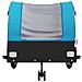 Rimorchio Da Bici Nero E Blu 45 Kg In Ferro - Foto miniatura 2