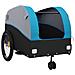 Rimorchio Da Bici Nero E Blu 45 Kg In Ferro - Foto miniatura 3