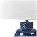 Lampada Da Tavolo Perlis Ceramica Blu Marino - Foto miniatura 5