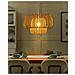 Lampadario Saisi Corda Di Carta Beige - Foto miniatura 1