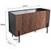 Credenza Vintage A Spina Di Pesce In Noce Da 120 Cm Sequoia - Foto miniatura 3