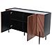 Credenza Vintage A Spina Di Pesce In Noce Da 120 Cm Sequoia - Foto miniatura 5