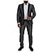 Abito Slim Fit Martini In Seta Bianco Nero - It44 - Xs - Foto miniatura 5