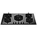 Piano Cottura P905CMODGNE a Gas 5 Zone Cottura da 90 cm Colore Nero - Foto miniatura 1