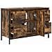 Mobile Lavabo con Cassetti Rovere Fumo 90x34,5x60 cm - Foto miniatura 8