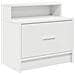 Comodino Con Cassetto Bianco 51x31x47 Cm - Foto miniatura 2