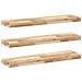 Mensole Da Parete 3 Pz 100x20x4 Cm Legno Acacia Non Trattato - Foto miniatura 2