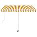 Lusso Casadino -  Tenda Da Sole Autoportante Manuale 350x250 Cm Gialla/bianca - Foto miniatura 4