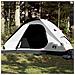 Tenda Familiare a Cupola 6 Persone Bianca Tessuto Impermeabile - Foto miniatura 1