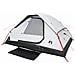 Tenda Familiare a Cupola 6 Persone Bianca Tessuto Impermeabile - Foto miniatura 3