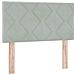 Testiera  Design a Blocchi a Diamante Grigio Chiaro 80 cm in Velluto - Foto miniatura 1