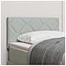 Testiera  Design a Blocchi a Diamante Grigio Chiaro 80 cm in Velluto - Foto miniatura 2