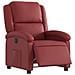 Poltrona Reclinabile Elettrica Rosso Vino in Similpelle - Foto miniatura 3