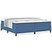 Letto con Box Spring Blu 200x200 cm Tessuto in Corduroy - Foto miniatura 4