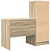 Scrivania  con spazio di archiviazione Rovere Sonoma Legno ingegnerizzato, Scrivania  Rovere Sonoma 80x50x76 cm Legno ingegnerizzato - Foto miniatura 8