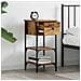 Comodini 2 pcs Legno Vecchio 34x36x70 cm Legno ingegnerizzato - Foto miniatura 4