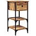 Comodini 2 pcs Legno Vecchio 34x36x70 cm Legno ingegnerizzato - Foto miniatura 5