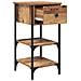Comodini 2 pcs Legno Vecchio 34x36x70 cm Legno ingegnerizzato - Foto miniatura 6