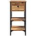 Comodini 2 pcs Legno Vecchio 34x36x70 cm Legno ingegnerizzato - Foto miniatura 7