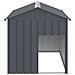 Casetta Cani con Tetto Antracite 117x153x123 cm Acciaio Zincato - Foto miniatura 3
