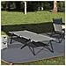 Letto da campeggio pieghevole Grigio 206 x 76 x 74 cm - Foto miniatura 2