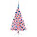 Albero di Natale artificiale con luci integrate Rosa 120 cm PVC - Foto miniatura 3