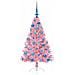 Albero di Natale artificiale con luci integrate Rosa 120 cm PVC - Foto miniatura 4