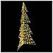 Albero di Natale con 240 LED Bianco caldo 180 cm PET - Foto miniatura 3