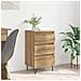 Credenza con cassetto Rovere artigianale 40 x 35 x 70 cm - Foto miniatura 2