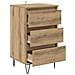 Credenza con cassetto Rovere artigianale 40 x 35 x 70 cm - Foto miniatura 5