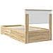 Struttura del letto Rovere Sonoma 90 x 200 cm Legno multistrato - Foto miniatura 9