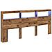 Testiera Legno vecchio 220 x 17 x 102 cm Legno multistrato - Foto miniatura 1