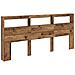 Testiera Legno vecchio 220 x 17 x 102 cm Legno multistrato - Foto miniatura 5