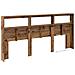 Testiera Legno vecchio 220 x 17 x 102 cm Legno multistrato - Foto miniatura 8