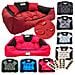145x115 cm KINGDOG Cuccia per cani impermeabile personalizzabile rossa - Foto miniatura 1
