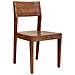 Sedia Da Pranzo In Legno Con Finitura Marrone 47x46x84h Cm - Foto miniatura 1