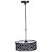 Lampada Da Soffitto Nera 30x30x80h Cm - Foto miniatura 1